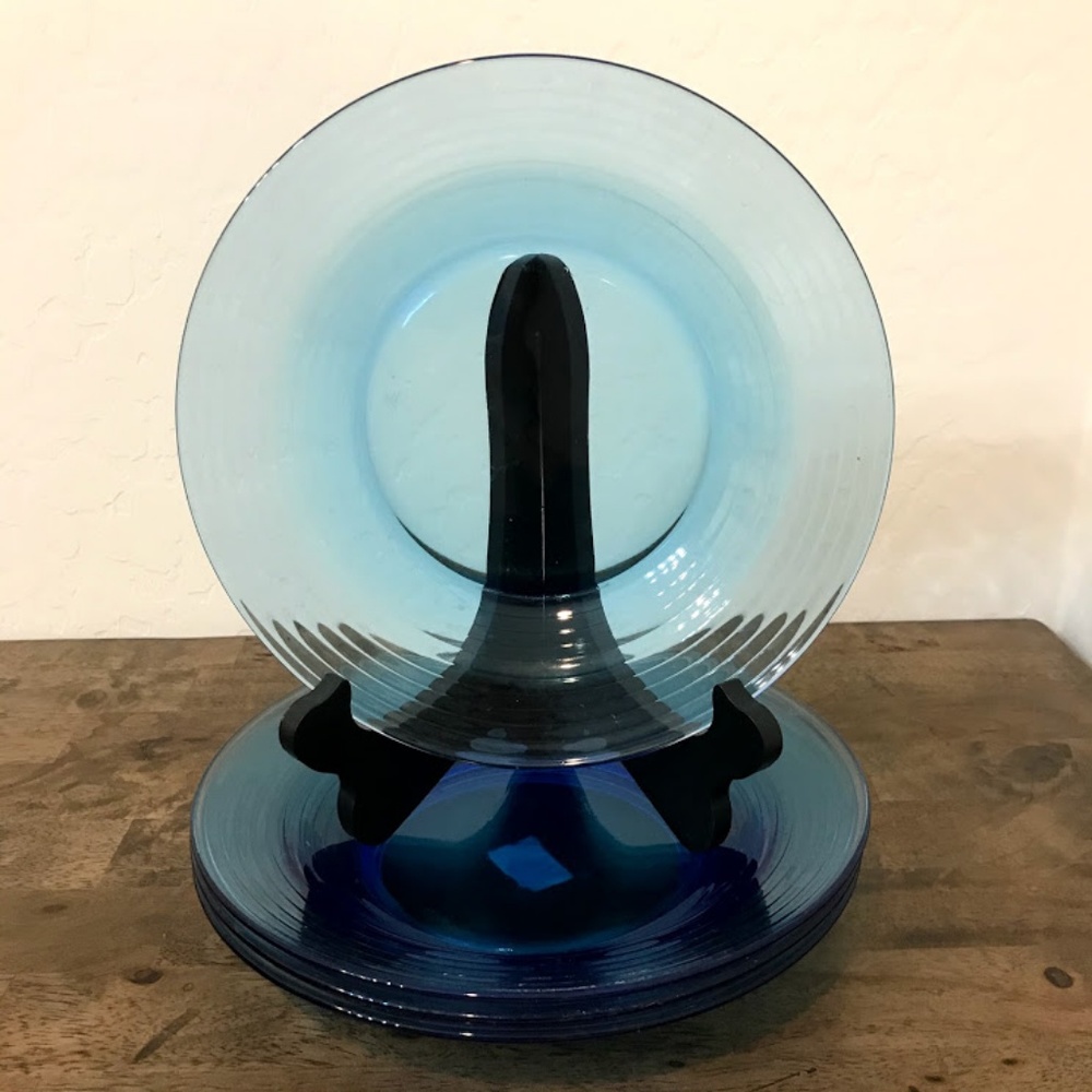 Cobalt Blue Plates lot of 4 9"